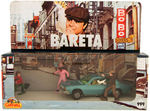 "BARETA" CORGI-LIKE BOXED VEHICLE SET.