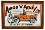 1930 “AMOS ‘N’ ANDY THE DELICIOUS NEW CANDY” FRAMED STORE SIGN.