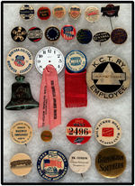 COLLECTION OF 25 RAILROAD BUTTONS.