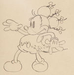 MICKEY'S MELLERDRAMMER PRODUCTION DRAWING FEATURING MICKEY MOUSE.