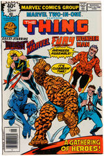 GEORGE PEREZ "MARVEL TWO-IN-ONE" #51 COMIC BOOK COVER ORIGINAL ART FEATURING THING, X-MEN, AVENGERS.