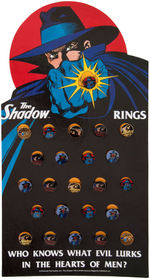 "THE SHADOW RINGS" COMPLETE STORE DISPLAY.