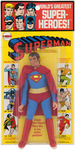 "SUPERMAN" FIRST ISSUE CARDED MEGO ACTION FIGURE.