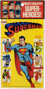 "SUPERMAN" FIRST ISSUE CARDED MEGO ACTION FIGURE.