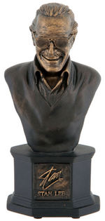 JACK KIRBY & STAN LEE BRONZE EDITION BOWEN TRIBUTE MINI-BUST BOXED PAIR.