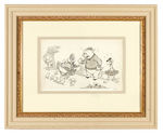 "SILLY SYMPHONIES - THE WISE LITTLE HEN" ORIGINAL PUBLICITY ART WITH DONALD DUCK.