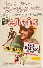 ELVIS PRESLEY "G.I. BLUES" & "FLAMING STAR" WINDOW CARD PAIR.