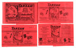 "TARZAN NOTEBOOK FILLER" PAPER BAND LOT.
