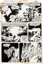 "MARVEL TEAM-UP" #65 ORIGINAL JOHN BYRNE COMIC PAGE ART.