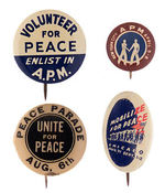 AMERICAN PEACE MOVEMENT TWO OF FOUR ANTI-WAR.