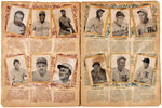 1946-1947 "SPORTING KINGS" NEAR COMPLETE CUBAN CARD ALBUM W/RUTH, COBB, DIHIGO AND MORE.