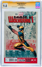 SAVAGE WOLVERINE #1 MARCH 2013 CGC 9.8 NEAR MINT/MINT - SIGNATURE SERIES WITH FRANK CHO SKETCH.