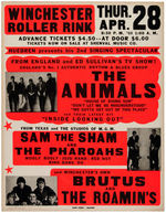 THE ANIMALS RARE CONCERT POSTER