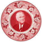 PAIR OF FDR PLATES MADE FOR "WARM SPRINGS MEMORIAL COMMISSION" C. LATE 1940s.