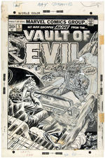 "VAULT OF EVIL" #5  COMIC BOOK COVER ORIGINAL ART.