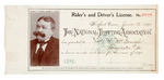 EARLY HORSERACING LICENSE.