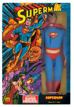 "SUPERMAN" LARGE SIZE BOXED MEGO FIGURE.