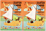 "THE ADVENTURES OF CLUTCH CARGO AND HIS PALS" COLORING BOOK ORIGINAL ART FRAMED DISPLAY.