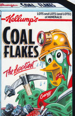 WACKY PACKAGES "KELLUMP'S COAL FLAKES" KELLOGG'S CORN FLAKES ORIGINAL ART.