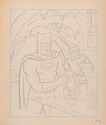 "BATMAN COLOR BY NUMBER" ORIGINAL ART.