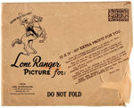 "LONE RANGER" GUM INC. PREMIUM PICTURE SET WITH ENVELOPE.
