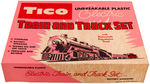 "TICO UNBREAKABLE PLASTIC ELECTRIC TRAIN AND TRACK SET."