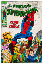 "THE AMAZING SPIDER-MAN" ORIGINAL MARIE SEVERIN COLOR GUIDE LOT.