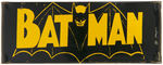 "BATMAN" EARLY WIRE COMIC BOOK SALES RACK SIGN.