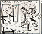 "THE ADVENTURES OF JERRY LEWIS" ORIGINAL BOB OKSNER COMIC BOOK PAGE ART PAIR.