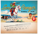 “LONE RANGER BUBBLE GUM” VERY RARE DISPLAY BOX AND INSERT CARD.