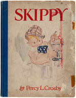 “SKIPPY” CREATOR PERCY CROSBY BOOK WITH COLOR SPECIALTY ORIGINAL ART.