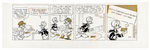 DONALD DUCK 1969 DAILY COMIC STRIP ORIGINAL ART WITH DONALD AND DAISY.