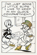 DONALD DUCK 1969 DAILY COMIC STRIP ORIGINAL ART WITH DONALD AND DAISY.