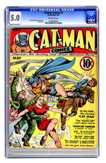 CATMAN COMICS #1 MAY 1951 CGC 5.0 OFF-WHITE PAGES.