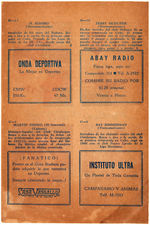 1946-47 ALMANAQUE DEPORTIVO UNCUT CARD SHEETS WITH KEY CARD OF MARTIN DIHIGO.