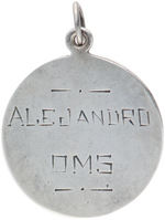 ALEJANDRO OMS 1939 CHAMPIONSHIP AWARD PENDANT.