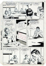 "STAR TREK ANNUAL" #1  COMIC BOOK PAGE ORIGINAL ART.