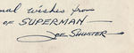 SUPERMAN COLOR PORTRAIT ORIGINAL ART BY CREATOR JOE SHUSTER.