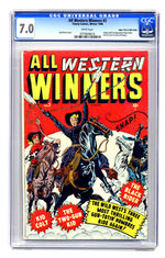 ALL WESTERN WINNERS #2 WINTER 1948 CGC 7.0 WHITE PAGES MILE HIGH COPY.