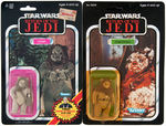 "STAR WARS - RETURN OF THE JEDI" CARDED EWOK ACTION FIGURE LOT.