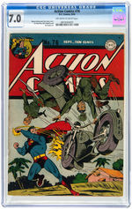 "ACTION COMICS" #76 SEPTEMBER 1944 CGC 7.0 FINE/VF.