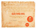 AURORA "MASTER MONSTER MAKER" RARE CONTEST PRIZE & CERTIFICATE.