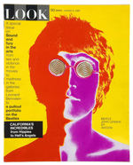 RICHARD AVEDON COMPLETE “BEATLE POSTERS” SET IN STORE DISPLAY & RELATED “LOOK” MAGAZINE.