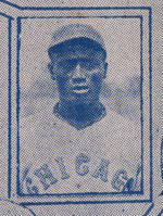 CHICAGO AMERICAN GIANTS PORTION OF 1935 NEGRO LEAGUE BROADSIDE BECKETT ENCAPSULATED.