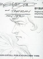 “TARZAN OF THE APES” BURNE HOGARTH BOOK WITH TARZAN ORIGINAL ART.