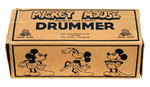 "NIFTY MICKEY MOUSE DRUMMER" TIN TOY WITH RARE BOX.