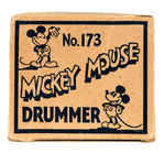 "NIFTY MICKEY MOUSE DRUMMER" TIN TOY WITH RARE BOX.