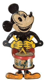 EUROPEAN MICKEY MOUSE DRUMMER TIN TOY (VARIETY WITH TEETH).