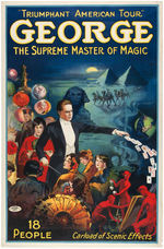 "GEORGE - THE SUPREME MASTER OF MAGIC" POSTER.