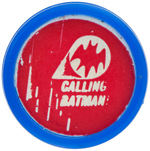 BATMAN SIX CIRCA 1966 PLASTIC RINGS WITH INSERTS.